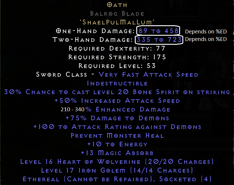 runeword shael eth